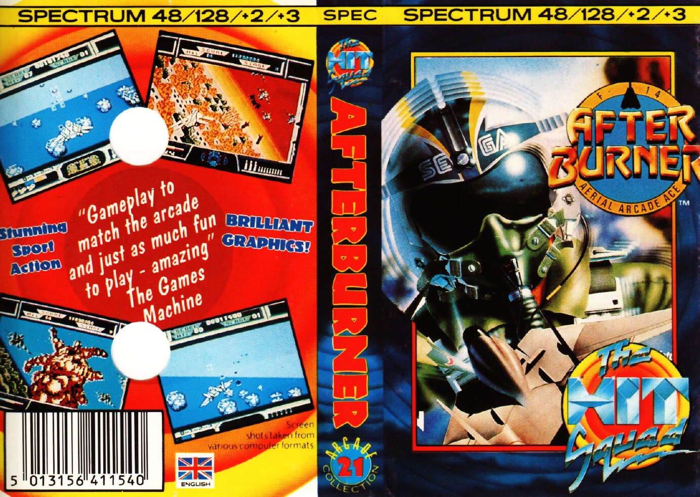 1988 CASSETTA CODICE Masters Lo spettro HIT SQUAD-GIOCO 48K/128K 
